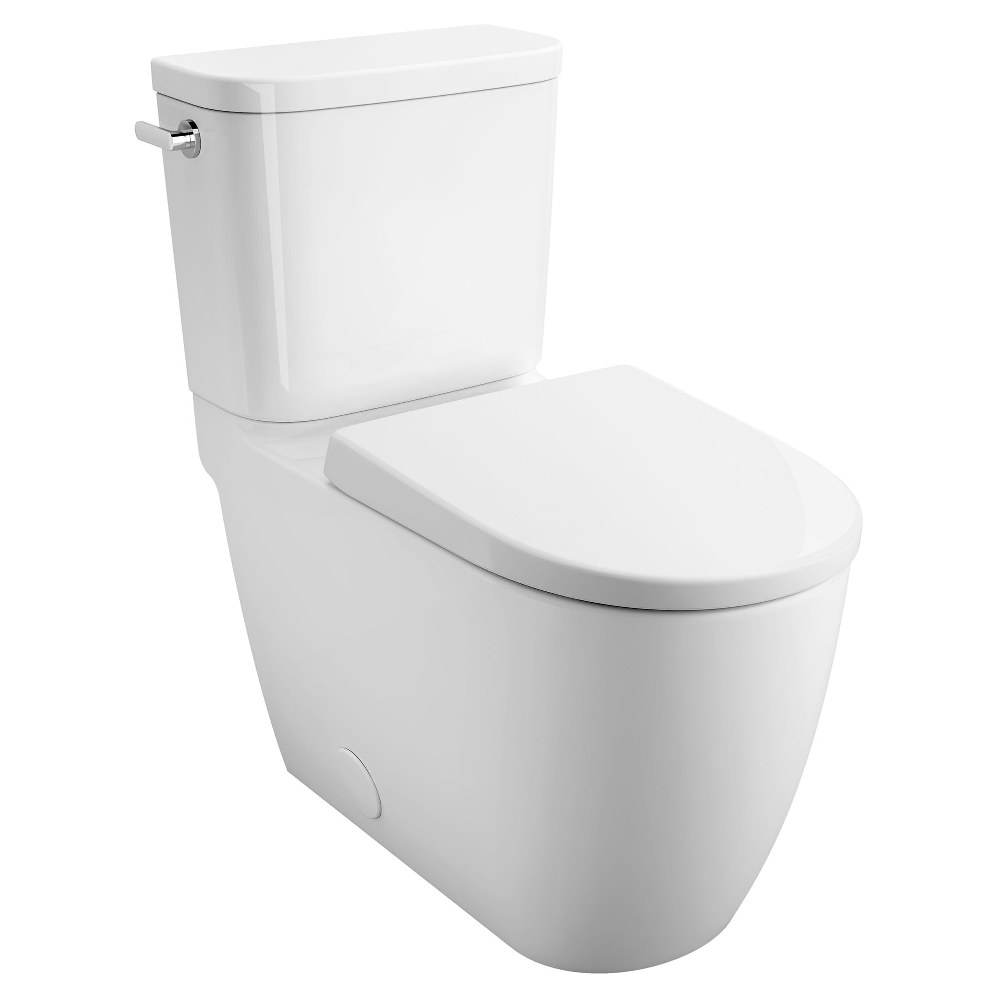 Toilette allongée en deux pièces, Hauteur idéale avec chasse double et siège inclus, 4,8 lpc (1,28 gpc)